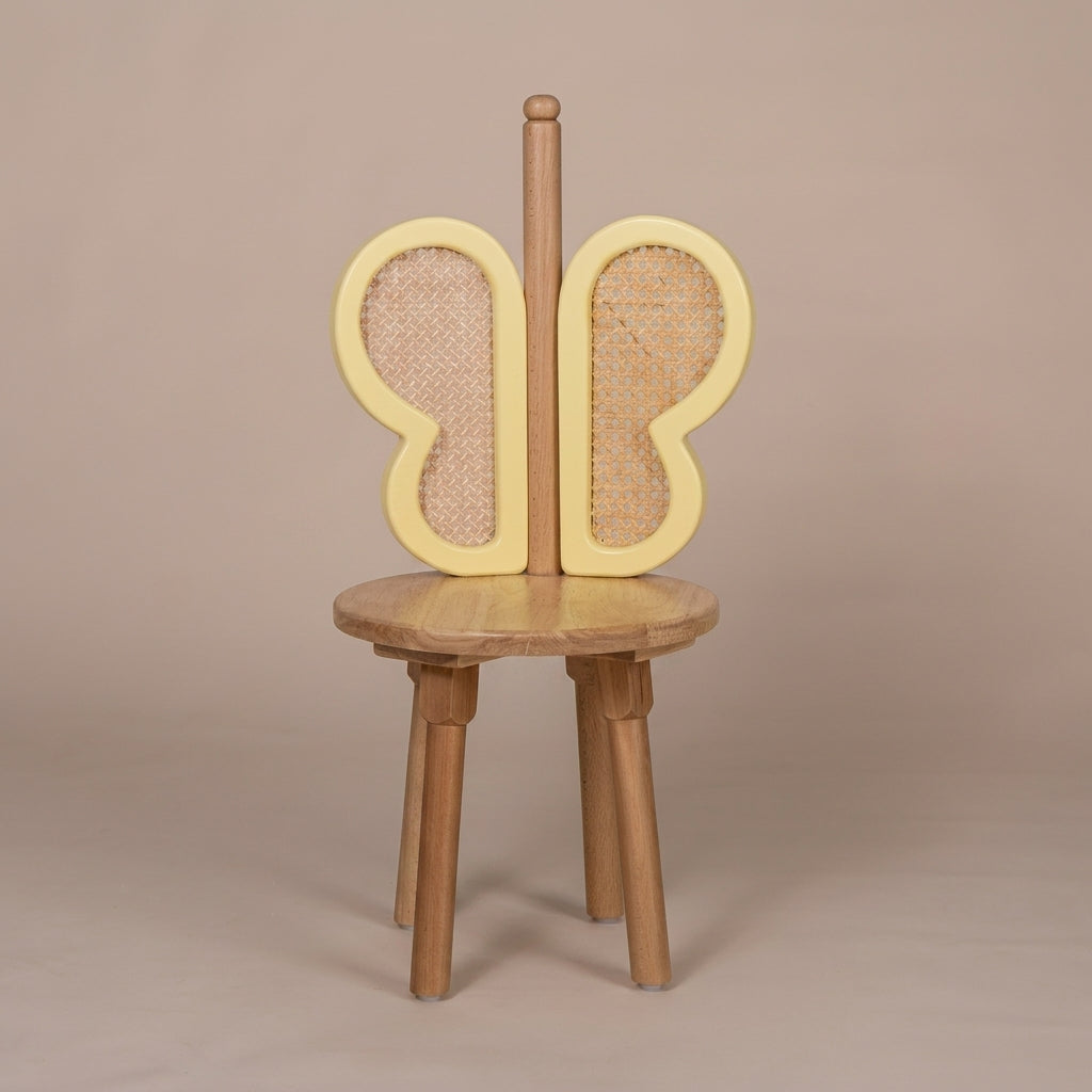 Butterfly Rattan Chair - Yellow