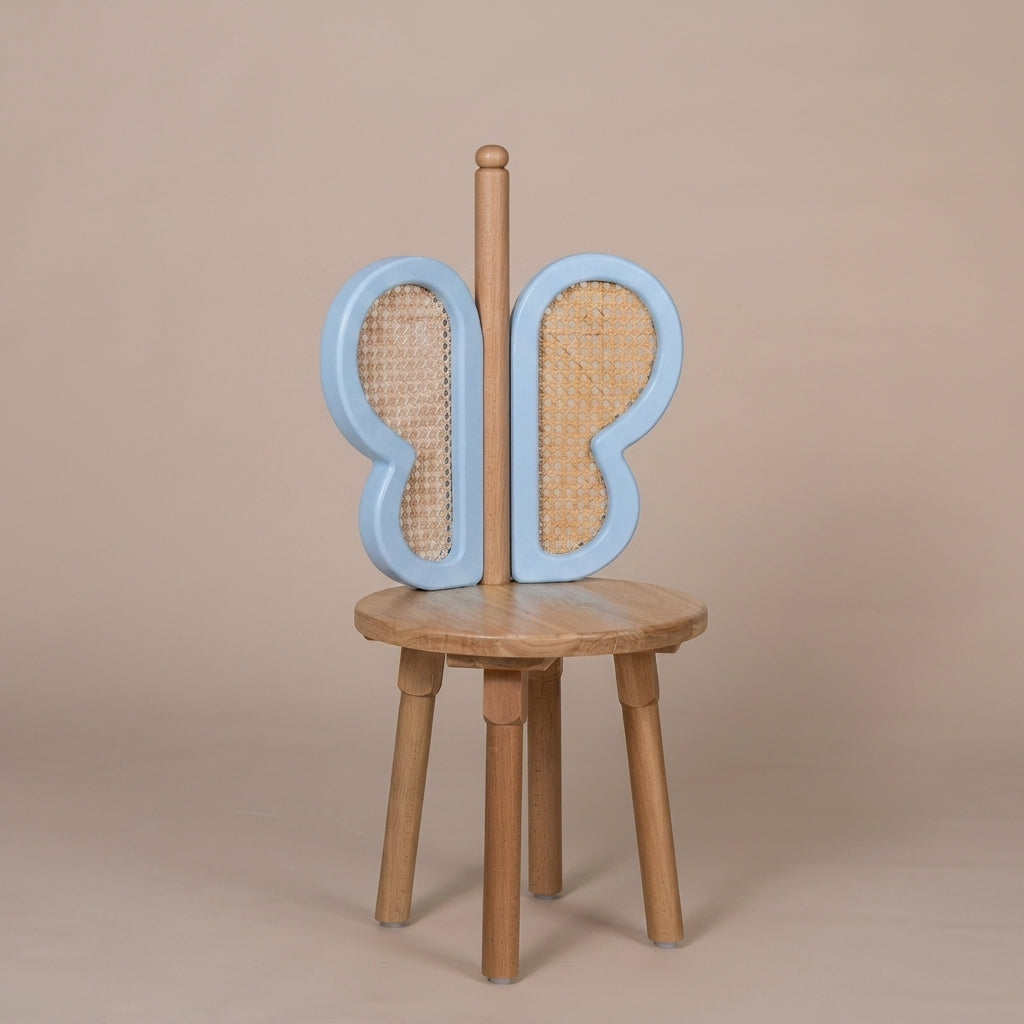 Butterfly Rattan Chair - Blue
