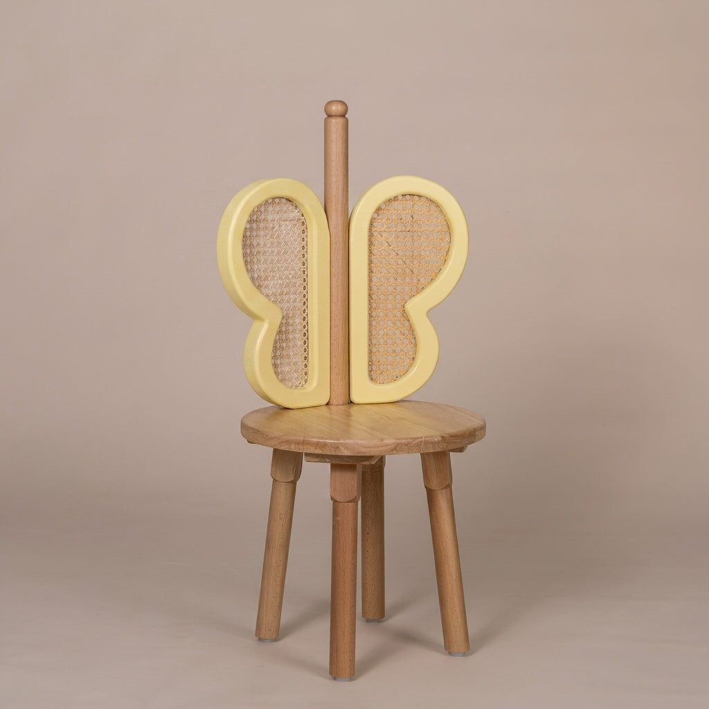 Butterfly Rattan Chair - Yellow