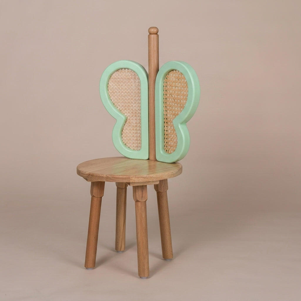 Butterfly Rattan Chair - Green