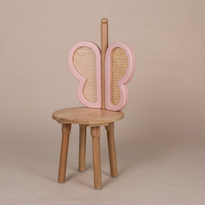 Butterfly Rattan Chair - Pink