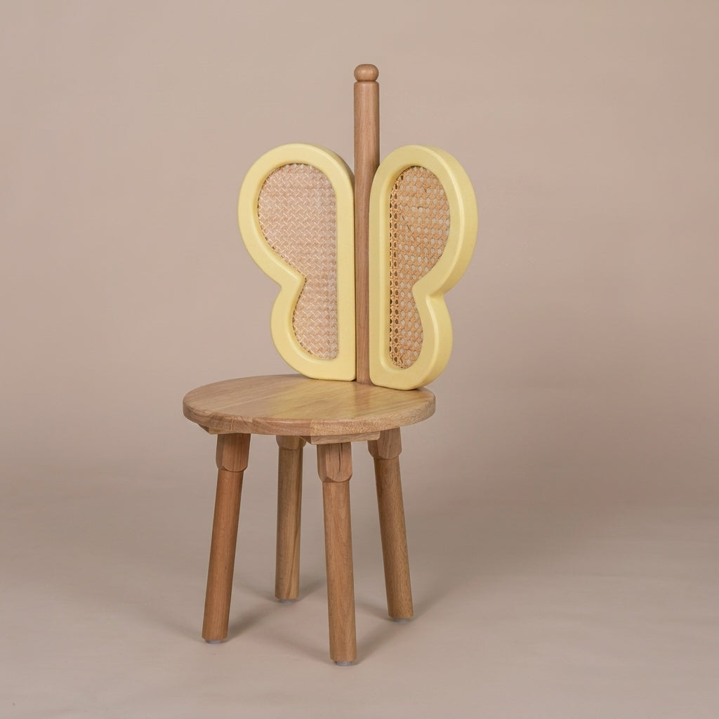 Butterfly Rattan Chair - Yellow